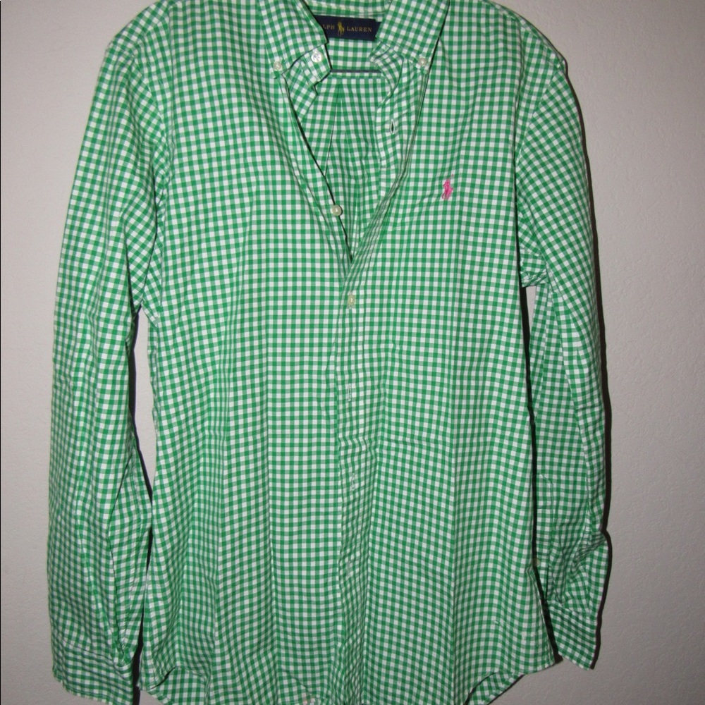 Ralph Lauren Emerald Green Button Down